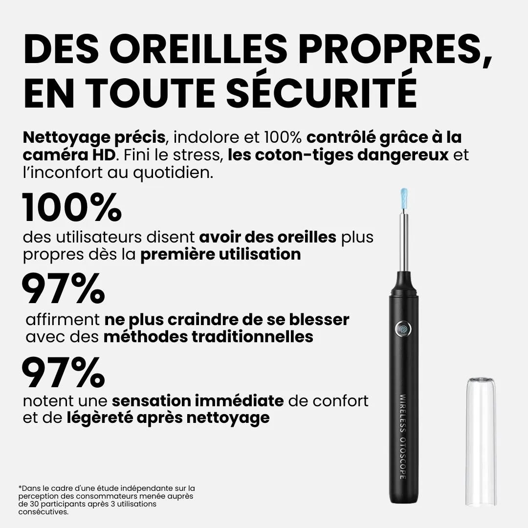 OryaneCam™ – Nettoyeur d’oreilles intelligent avec caméra HD