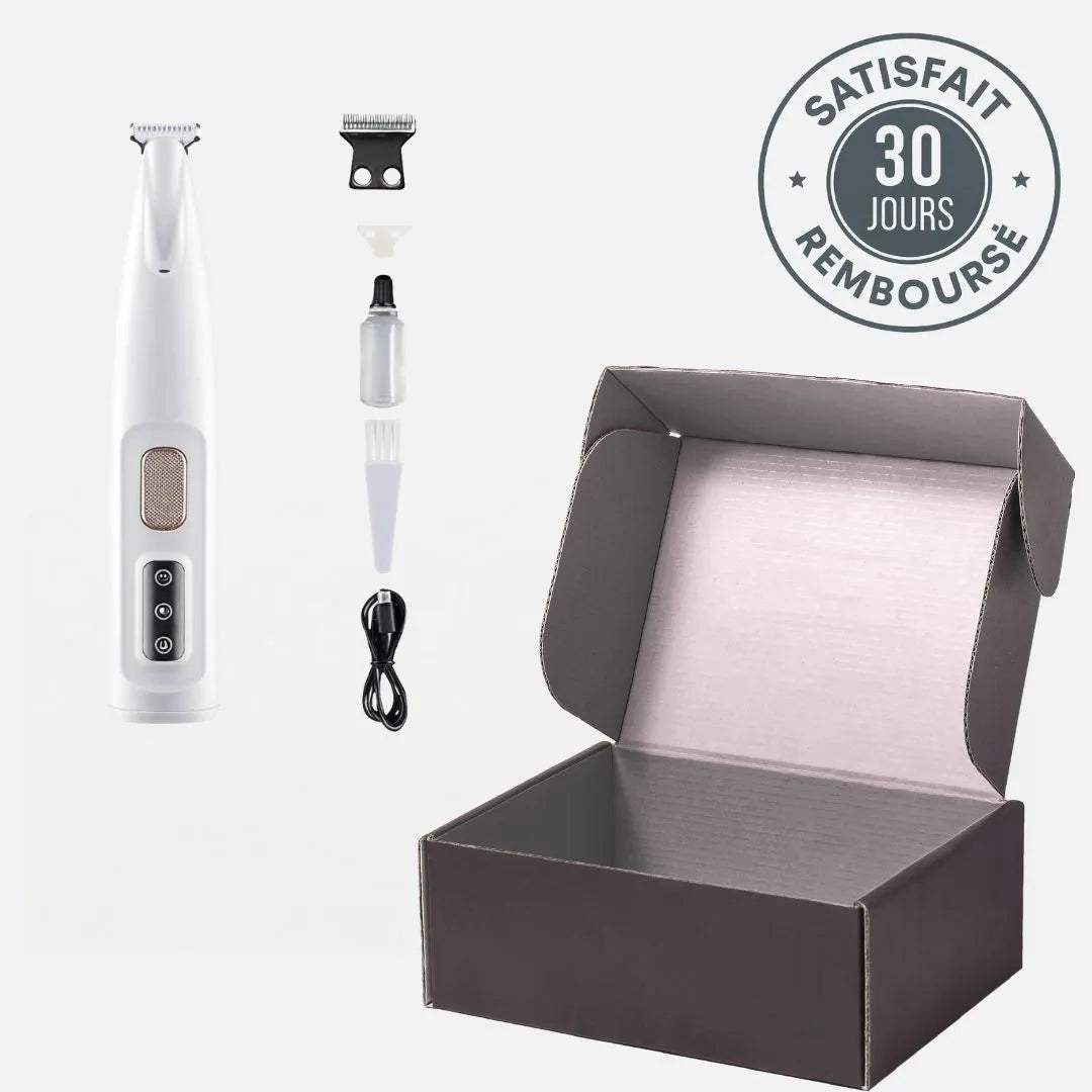 PawClean™ – Tondeuse & Nettoyeur de Pattes 2-en-1