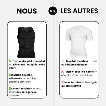 SculptWear™ – Débardeur gainant homme ventre plat instantané