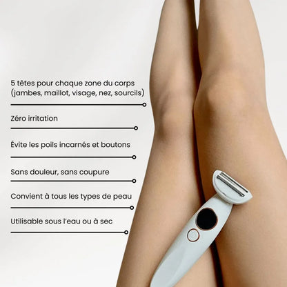 SkinEase™ – Rasoir 5-en-1 pour une Peau Lisse et Douce