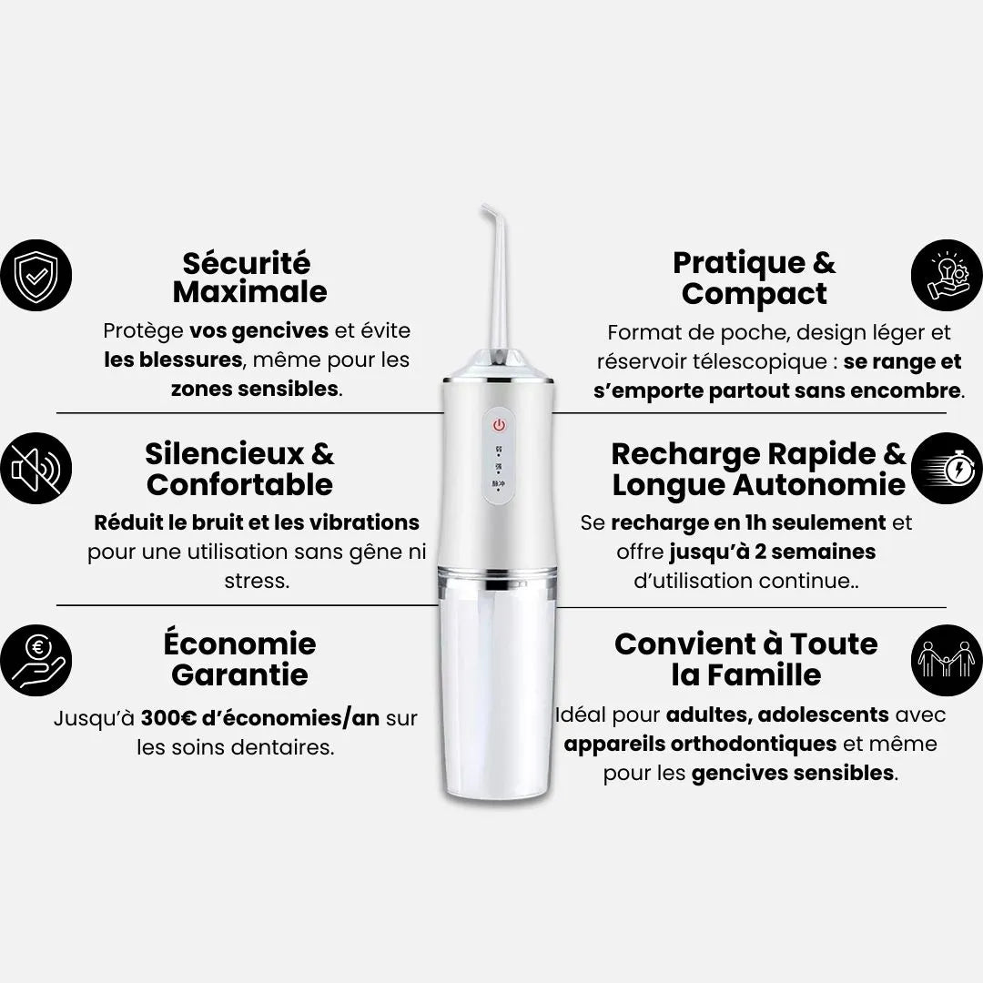 SmileJet™ – Dents Plus Propres en Profondeur