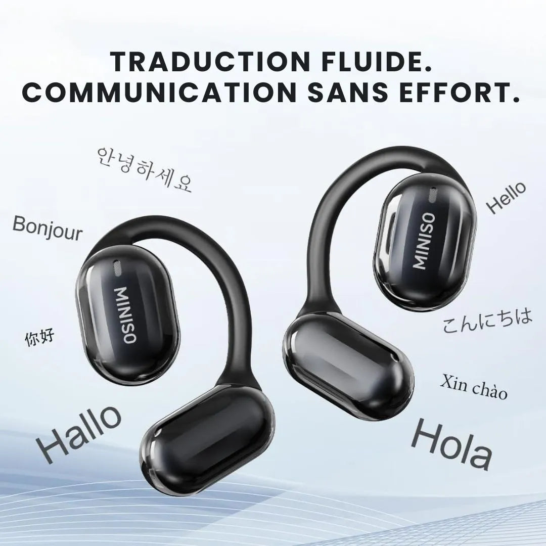 Écouteurs Traducteurs Instantanés™ – 40 Langues en Temps Réel