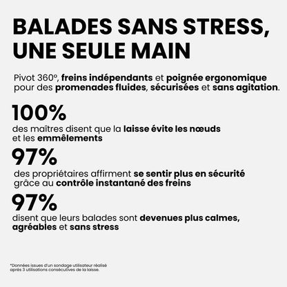 Laisse Double Rétractable – Zéro Nœud, Zéro Stress