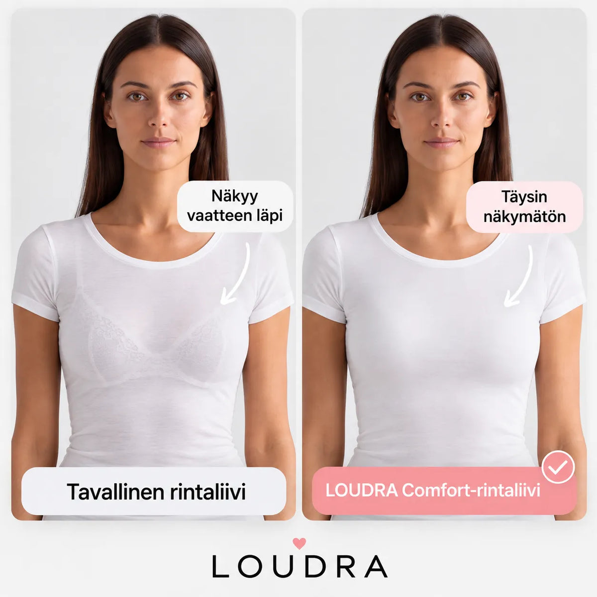 Loudra Comfort-rintaliivi – saumaton ja kaaritueton