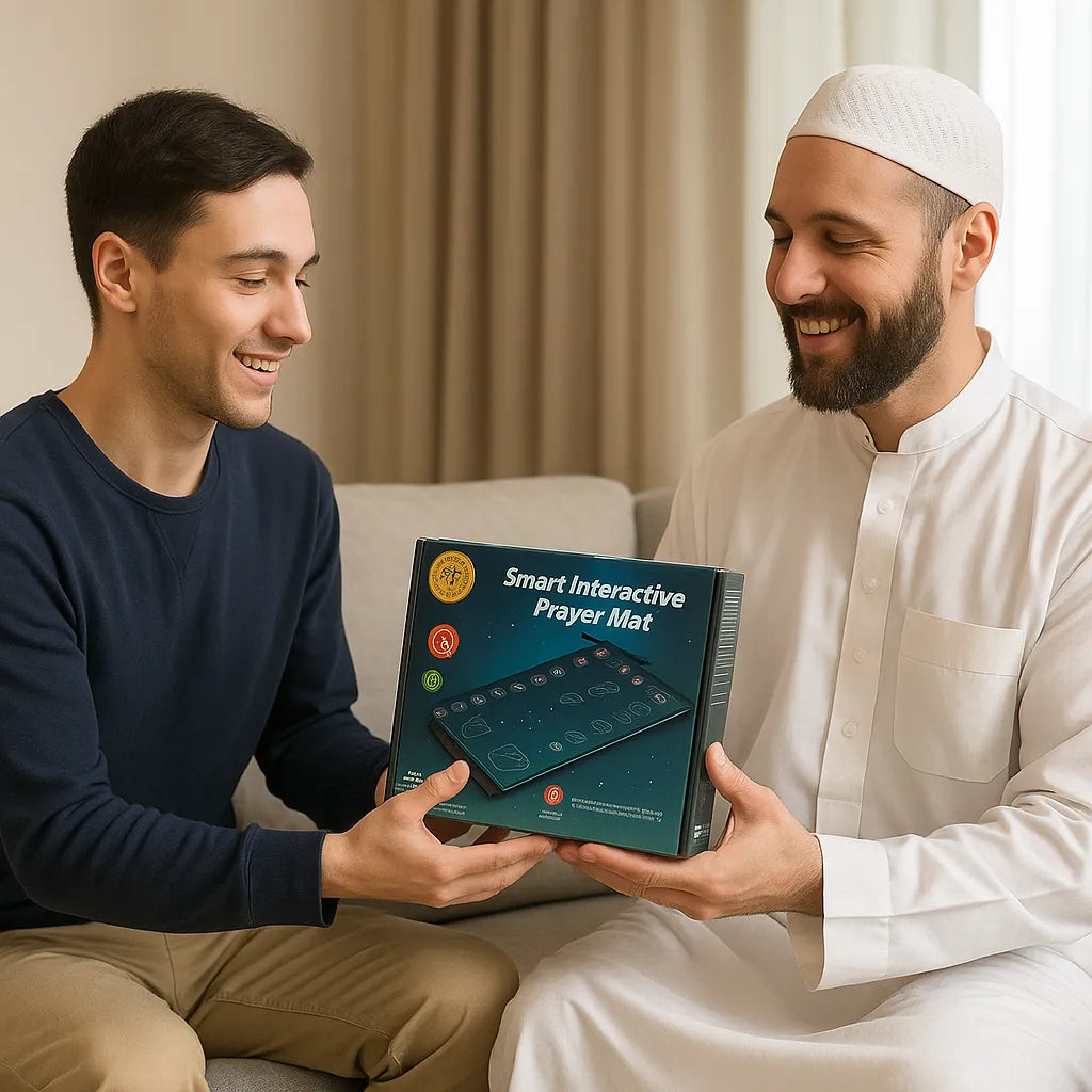 Tapis de Prière Intelligent™ – Apprenez & Priez Avec Sérénité